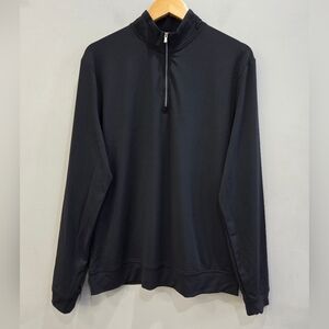 Johnnie-O Motion Performance 1/4 Zip Black Pullover Men’s Size Medium
